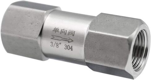 1/8 1/4 3/8 1/2 3/4 1 Inch BSPP Inch Female Tube SS304 SS316 One-Way Fuel Non Return Check Valve Oil Gas Water Tank Pneumatic(Ss304,0.5 Inch) in Saudi Arabia
