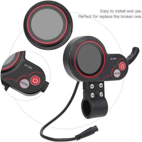 Display Thumb Throttle, 2 in 1 Universal Speedometer Manual Control Panel, with 6pin Connector Interface, for Electric Bike Scooter in Saudi Arabia