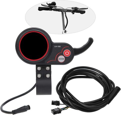 Display Thumb Throttle, 2 in 1 Universal Speedometer Manual Control Panel, with 6pin Connector Interface, for Electric Bike Scooter in Saudi Arabia