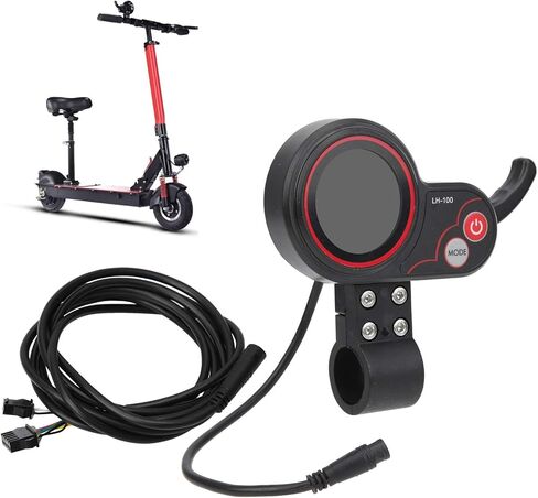 Display Thumb Throttle, 2 in 1 Universal Speedometer Manual Control Panel, with 6pin Connector Interface, for Electric Bike Scooter in Kuwait