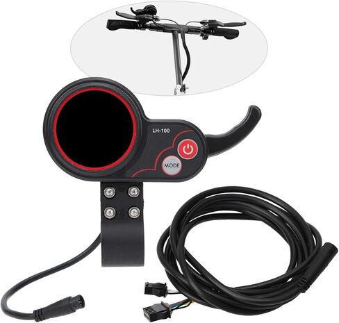 Display Thumb Throttle, 2 in 1 Universal Speedometer Manual Control Panel, with 6pin Connector Interface, for Electric Bike Scooter in Kuwait