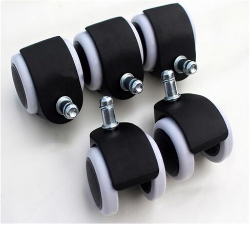 5 Pack Swivel Chair Wheels casters Office Rollers Computer Accessories Pulleys(Circlip) in Saudi Arabia