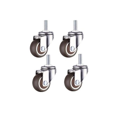 1-inch Rubber Silent Screw TPR Does not Damage The Floor Steering Wheel Furniture Caster Single Load Capacity 11 kg(C) in Kuwait
