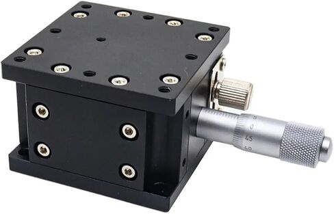 Micrometer Sliding Table Z Axis LZ60-2 Optical Displacement Lifts Stage Manual Fine Tuning Platform Double Cross Rail Sliding Table 60 * 60mm in Saudi Arabia