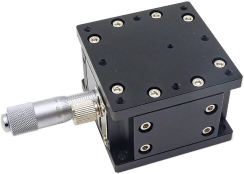Micrometer Sliding Table Z Axis LZ60-2 Optical Displacement Lifts Stage Manual Fine Tuning Platform Double Cross Rail Sliding Table 60 * 60mm in Saudi Arabia