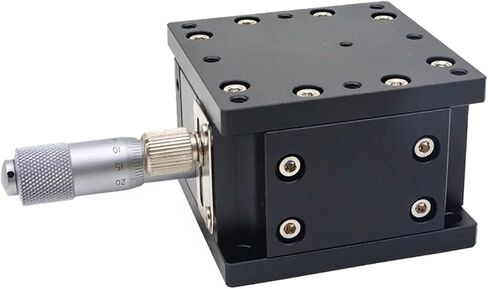 Micrometer Sliding Table Z Axis LZ60-2 Optical Displacement Lifts Stage Manual Fine Tuning Platform Double Cross Rail Sliding Table 60 * 60mm in Saudi Arabia
