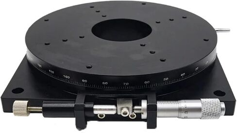 Micrometer Sliding Table R Axis RSPT160-L/R Manual Rotating Platform Sliding Table 360 Degree Load 78.4N Optical Adjust Angle Stage 160mm(RSPT160-R) in Saudi Arabia