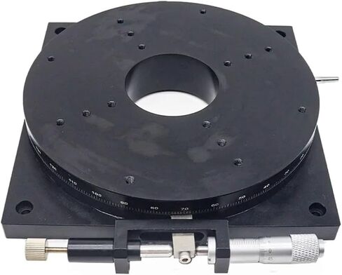 Micrometer Sliding Table R Axis RSPT160-L/R Manual Rotating Platform Sliding Table 360 Degree Load 78.4N Optical Adjust Angle Stage 160mm(RSPT160-R) in Saudi Arabia