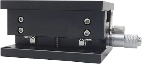 الجدول المنزلق ميكرومتر Z AXIS LZ90-2 مصاعد الإزاحة البصرية مرحلة مرحلة يدوي منصة ضبط دقيقة مزدوجة عبر السكك الحديدية الجدول 90 * 90 مم in Saudi Arabia