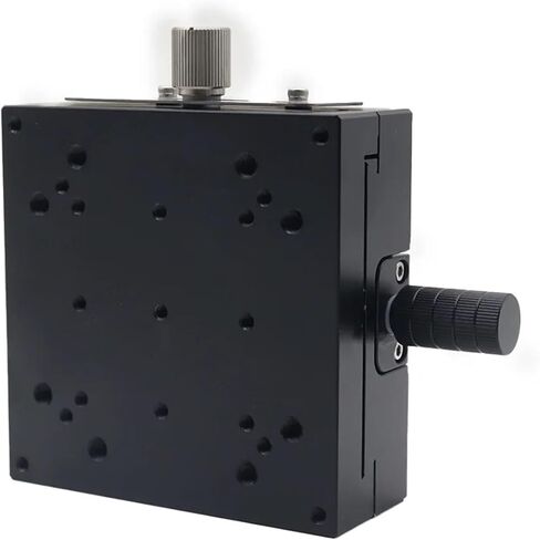 Micrometer Sliding Table X axis Manual Goniometer GFG100-95 Worm Gear Type Angle tilt Radian Angle Sliding Table in Saudi Arabia