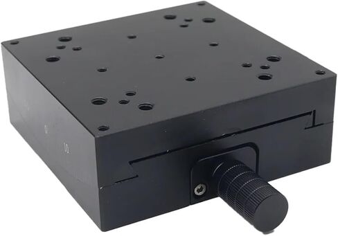 Micrometer Sliding Table X axis Manual Goniometer GFG100-95 Worm Gear Type Angle tilt Radian Angle Sliding Table in Saudi Arabia