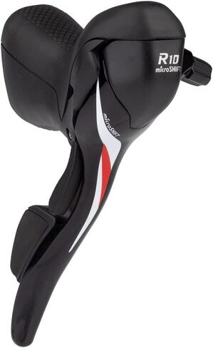 Microshift R10 Right Drop Bar Thift Lever - 10 سرعات ، متوافق ، أسود in Saudi Arabia
