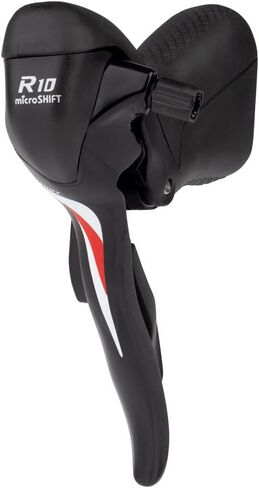Microshift R10 Right Drop Bar Thift Lever - 10 سرعات ، متوافق ، أسود in Saudi Arabia