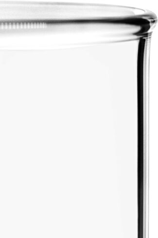 EISCO Beaker, 4000mL - Low Form with Spout - White, 500mL Graduations - Borosilicate 3.3 Glass in Saudi Arabia