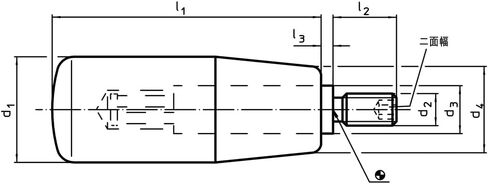 Halder 24530.0051 مقابض الأسطوانة ، الأسود ، D1 = 26 مم / D2 = M10 / Stahl in Kuwait