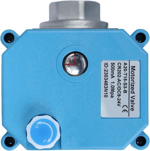 الولايات المتحدة الصلبة 1/2 "3 طريق صمام كرة مكئي من الفولاذ المقاوم للصدأ L Type AC/DC9-24V ، صمام إغلاق المياه مع وظيفة يدوي ، منفذ قياسي in Kuwait