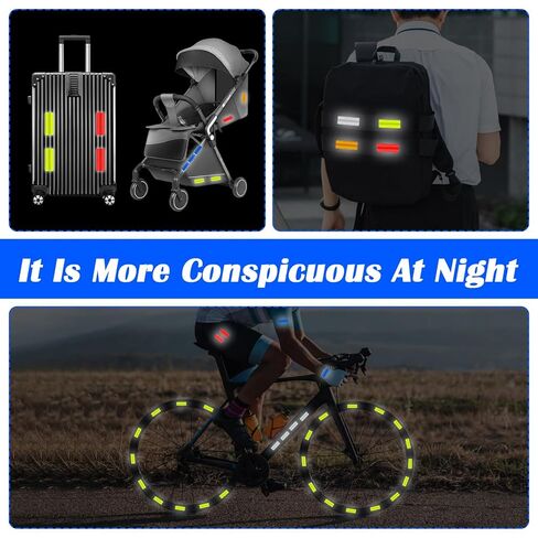 50PCS Reflective Tape, High Visibility Reflective Tape Outdoor Waterproof Safety Warning Reflector Stickers for Car, Vehicle, Bicycles, Motorcycles, Helmet, Mailbox Bag (5 Colors, 3.15 x 1.18 Inch) in Saudi Arabia