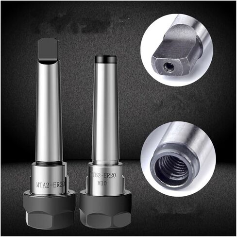 MTA2 MTA3 MTA4 MTB2 MTB3 MTB4 ER16 ER20 ER25 ER32 MORSE TAPER TOOL حامل+9pcs Collets Spring Collets لأدوات مخرطة طحن CNC (مع مفتاح الربط ، MTA4-ER16 (9pcs)) in Saudi Arabia