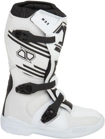 MSR Youth M3x Motocross Boots (3 ، رمادي/برتقالي) in Kuwait