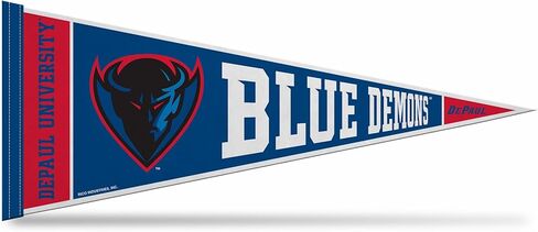 Rico Industries NCAA DePaul Blue Demons 12" x 30" Felt Wall Décor Pennant - Great for Home/Bed Room/Man Cave Décor in Saudi Arabia