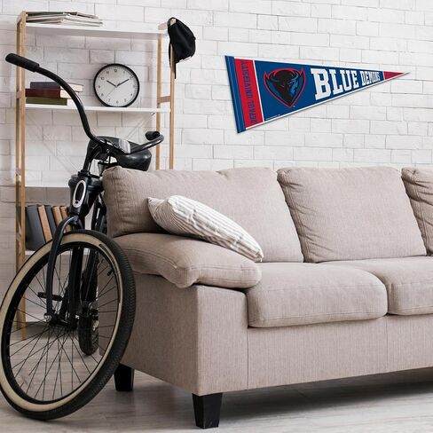 Rico Industries NCAA DePaul Blue Demons 12" x 30" Felt Wall Décor Pennant - Great for Home/Bed Room/Man Cave Décor in Saudi Arabia