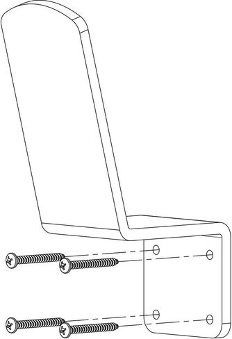 Hubert Stainless Door Arm Pull - 7 2/5 "L x 4 1/2" W x 2 1/2 "H in Saudi Arabia