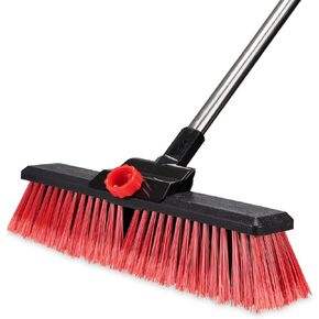 16.5" Outdoor Broom for Floor Cleaning Heavy Duty Push Broom with 53" Long Handle,Outdoor Broom for Deck,Driveway,Garage,Yard,Deck,Patio,Warehouse,Concrete in Saudi Arabia