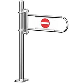 Supermarket Swing Gate - Cashier Channel Safety Door with Column, Secure Entrance & Exit Access Control, Ideal for Retail and Import-Export Settings in Kuwait