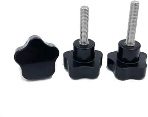 M8 Five-Pointed Star bakelite Handle Screws Plum Blossom Plastic Hand Twist Screw torx Head knob Bolt 304 Stainless(M8x50mmxD38mm) in Saudi Arabia
