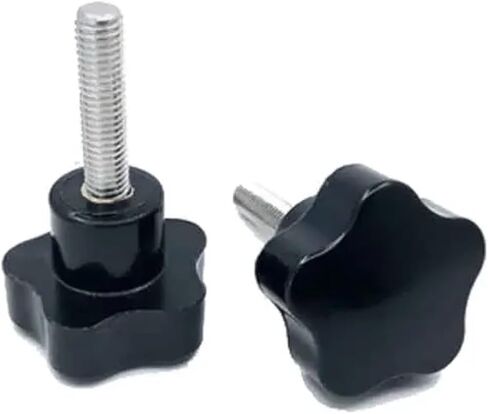 M8 Five-Pointed Star bakelite Handle Screws Plum Blossom Plastic Hand Twist Screw torx Head knob Bolt 304 Stainless(M8x50mmxD38mm) in Saudi Arabia