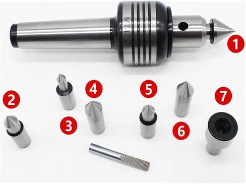 Woodworking Interchangable Live Center MT2 MT3 MT4 MORSE TAPER SHANK SHANK CENTRANGELLENT TOWER TYPENT TYPE TYPE TYPE (MT3) in Kuwait