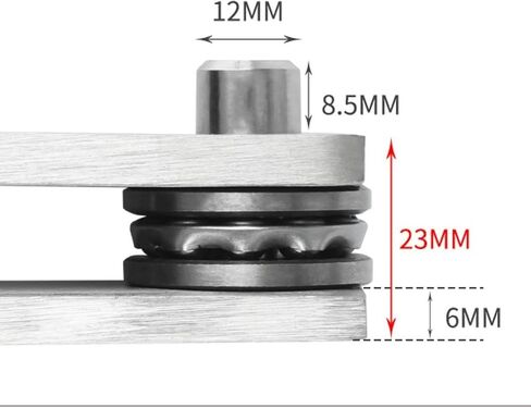 مفصلات محور الباب شاق الفولاذ المقاوم للصدأ 360 دوارة للأبواب الخشبية على غرار هاوس in Kuwait