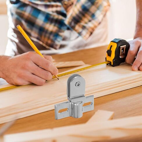 MAGICLULU 1set Zinc Alloy Shower Door Pivot Hinges Bidirectional Design for Glass Doors Secure Clamp Hardware for Bathroom and Home Use Versatile Installation with Reliable Support in Saudi Arabia