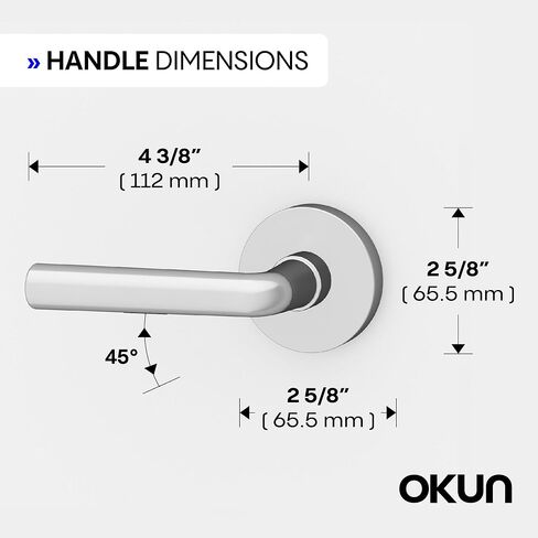 مقبض الباب Dummy Okun Arc-حزمة أو رافعة قابلة للانعكاس أو غير محار in Kuwait