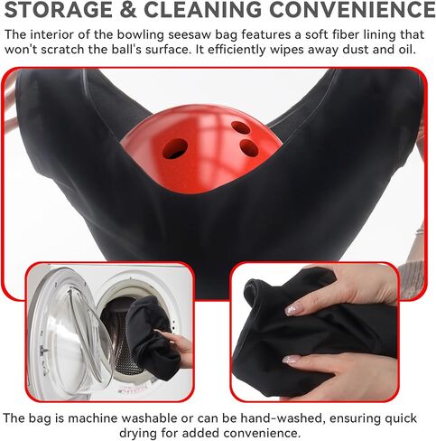 KLMNOP 3 Pack Bowling Ball Twel Kit ، 2 back microfiber bowling bag bag with 10 "× 8" powling shammy pad ، وملحقات البولينج للنساء ومحبي البولينج in Saudi Arabia