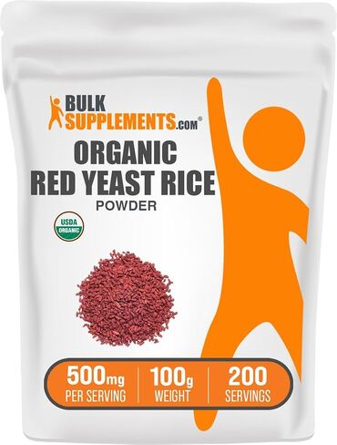 plksupplements.com مسحوق الأرز الأحمر العضوي - ملحق الأرز الأحمر ، لصحة القلب - صديقة للنباتات ، 500 ملغ لكل وجبة ، 500 جرام (1.1 رطل) (حزمة 1) in Saudi Arabia
