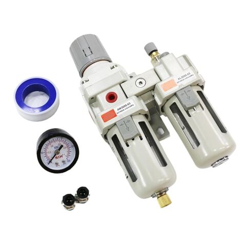 FRL Air Source Treatment AC3010-03 Filter Contraculator Combination مع استنزاف وقياس السيارات in Kuwait