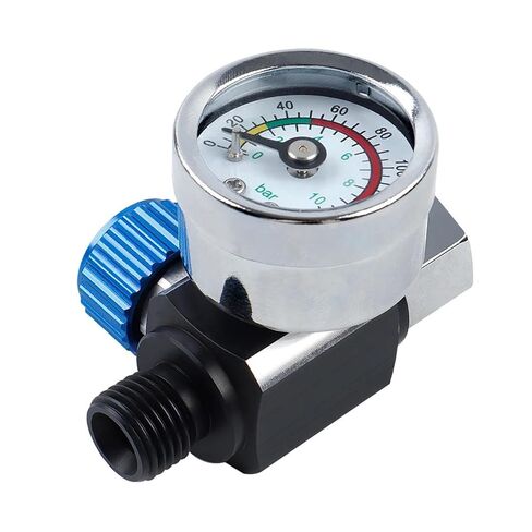 G1/4 Air Pressure Regulator Kit, Mini Air Adjusting Valve Regulator with Gauge for Spray Guns & Pneumatic Tools Easy to Install in Saudi Arabia