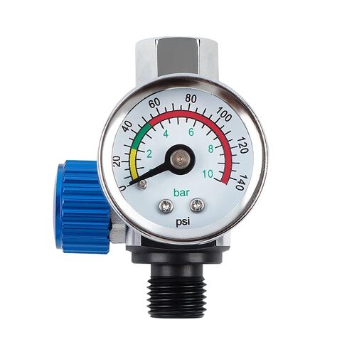 G1/4 Air Pressure Regulator Kit, Mini Air Adjusting Valve Regulator with Gauge for Spray Guns & Pneumatic Tools Easy to Install in Saudi Arabia