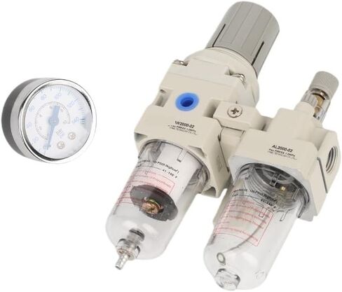 Pneumatic Compressed Air Compressor FRL FR.L Filter Regulator Drain Air Source Component Pneumatic Tool Tools AC2010-02 1/4(4mm) in Saudi Arabia