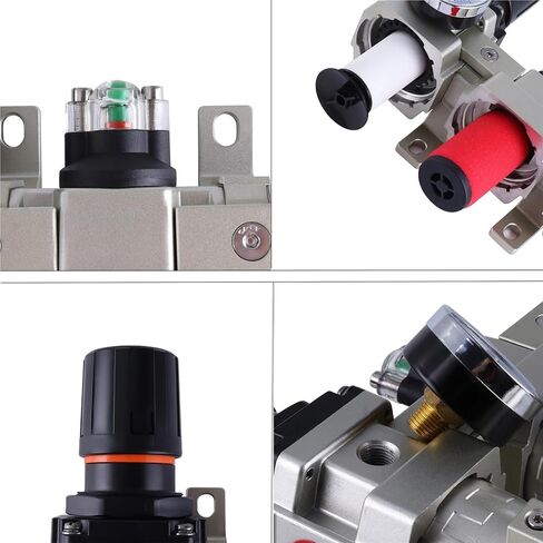 1pc 3 مرحلة معالج الهواء المجففة معالجة جسيمات الجسيمات منظم الجسيمات مرشح مرشح مرشح مرشح تجفيف الهواء (تصريف نصف التوت 1L2) in Kuwait