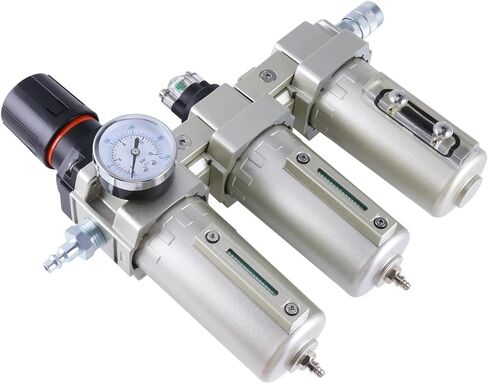 1pc 3 مرحلة معالج الهواء المجففة معالجة جسيمات الجسيمات منظم الجسيمات مرشح مرشح مرشح مرشح تجفيف الهواء (تصريف نصف التوت 1L2) in Kuwait