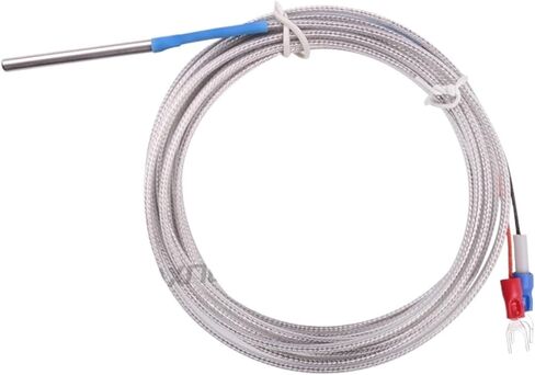 Probe Type Thermocouple K Temperature Sensor 2m Cable Wire 0~800C for Measuring Boiler Oven Temperature Controller(2M 5X30) in Saudi Arabia