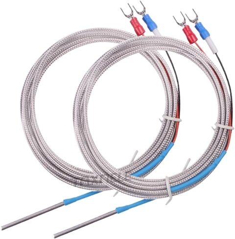 Probe Type Thermocouple K Temperature Sensor 2m Cable Wire 0~800C for Measuring Boiler Oven Temperature Controller(2M 5X30) in Saudi Arabia