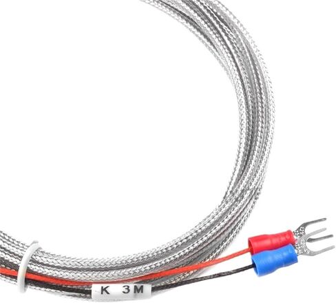 Probe Type Thermocouple K Temperature Sensor 2m Cable Wire 0~800C for Measuring Boiler Oven Temperature Controller(2M 5X30) in Saudi Arabia
