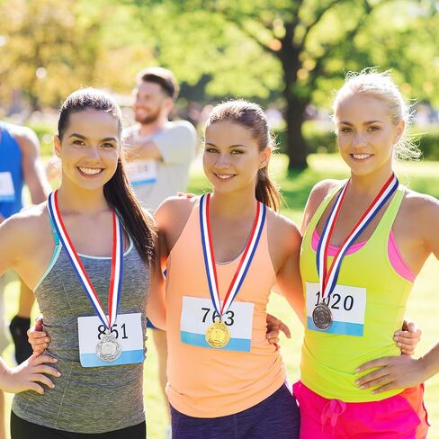 3 Packs 1st 2nd 3rd Place Award Number Medals Gold Silver Bronze Award Medals with Ribbon Winner Awards Olympic Style Winner Medals for Sports Day Prizes Party Favours Office Games in Saudi Arabia