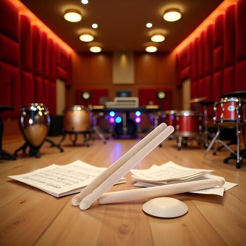 2 Pcs Wood Drumsticks Wooden Tip Kids Students Beginners Accessory for Musical Course Learning Accessory Dies for Card Making Sentiments in Saudi Arabia