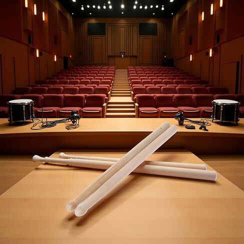 2 Pcs Wood Drumsticks Wooden Tip Kids Students Beginners Accessory for Musical Course Learning Accessory Dies for Card Making Sentiments in Saudi Arabia