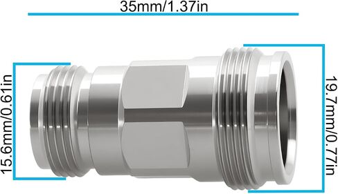 Create idea 4.3-10 Female to N-Type Female RF Adapter DC-6GHz for Antenna Systems Test Equipment in Saudi Arabia