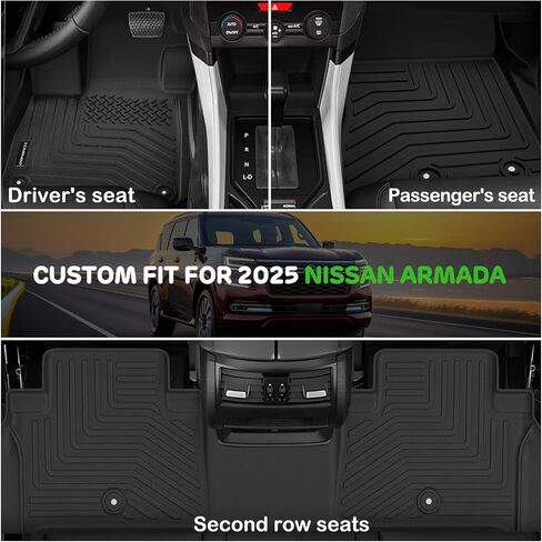 Floor Mats for 2025 Nissan Kicks S/SV/SR All Weather Floor Liners TPE Rubber Fit for 2025 Nissan Kicks Anti-Slip Full Set Automobile Mats Accessories in Saudi Arabia